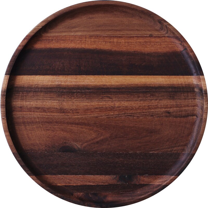 Rectangular solid wood tray plate acacia wooden pallet fruit bread small plate wooden plate Japanese wooden tray