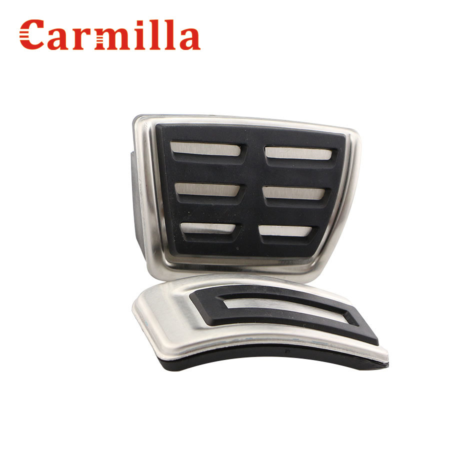 Carmilla – pédales de voiture en acier inoxydable, pour Skoda Octavia 5E A7 - 2022 Rapid - 2022: AT Without Rest