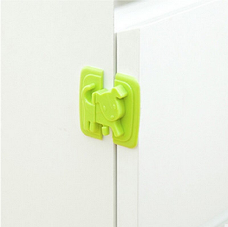 Cartoon Baby Safety Locks Cabinet Door Drawers Refrigerator Toilet Safety Plastic Locks For Child Kids Protection 1PCS