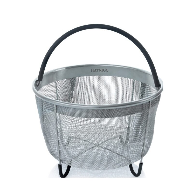 ZK30 Steamer Basket for Instant Pot Accessories 304 Stainless Steel 6 Qt Pressure Cooker Accessories for Rice Egg Vegetable Meat