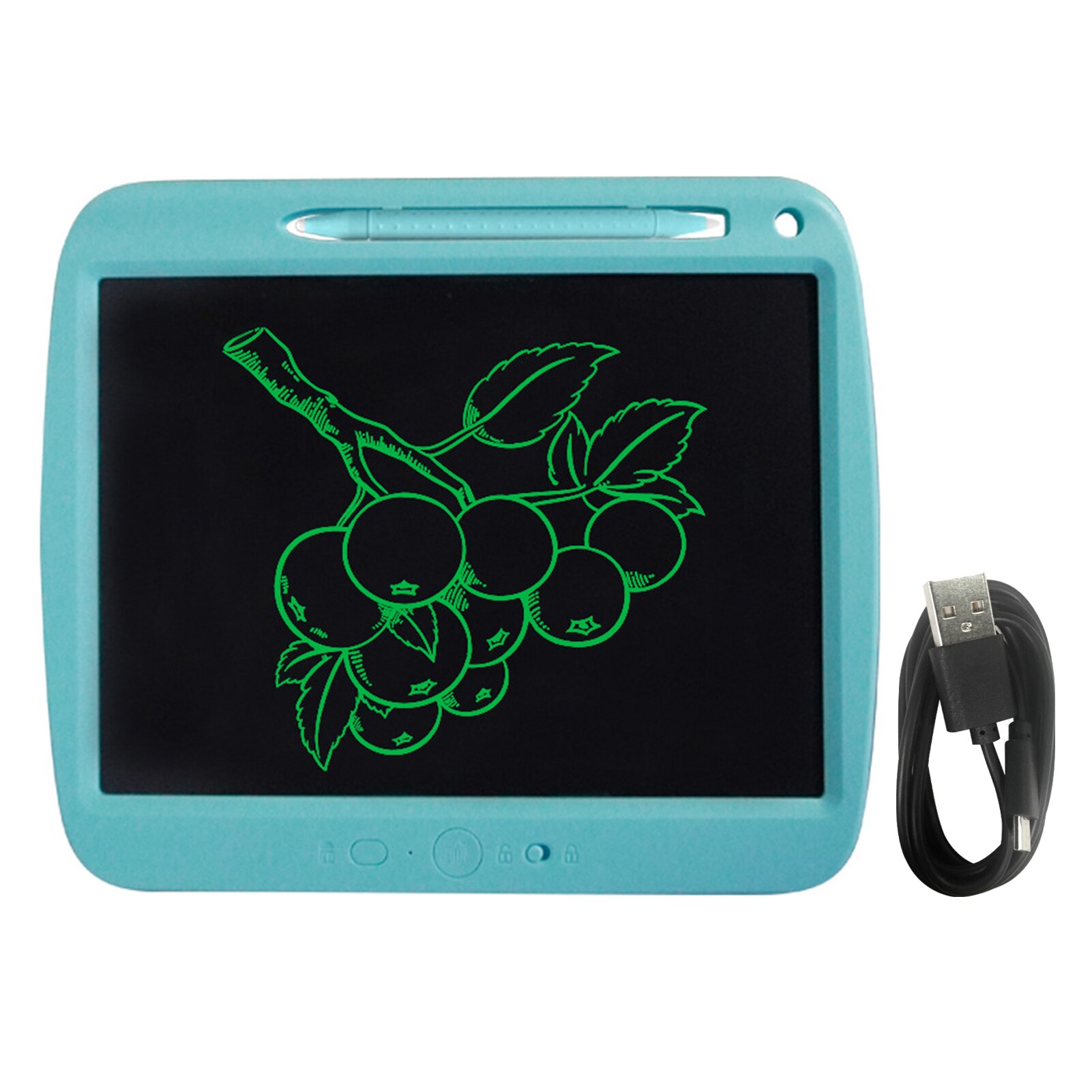 Rechargeable LCD Writing Tablet 9 Inch Handwriting Drawing Tablet with Stylus Lock Button for Toddler Kids Educational Learning
