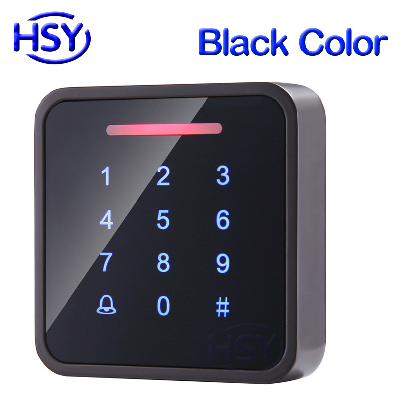 HSY Touch Toetsenbord RFID Keypad Standalone Toegang Controller 125 Khz EM Proximity Card Entry Lock Deur Control System: S261 Black Color