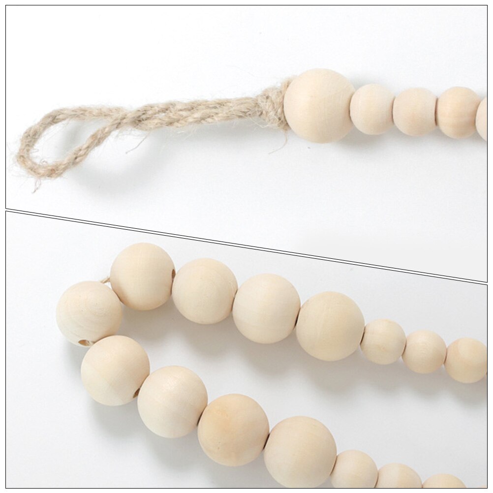 1 String Holz Perle Vorhang Raffhalter Holz Vorhang Halter Vorhang Krawatten