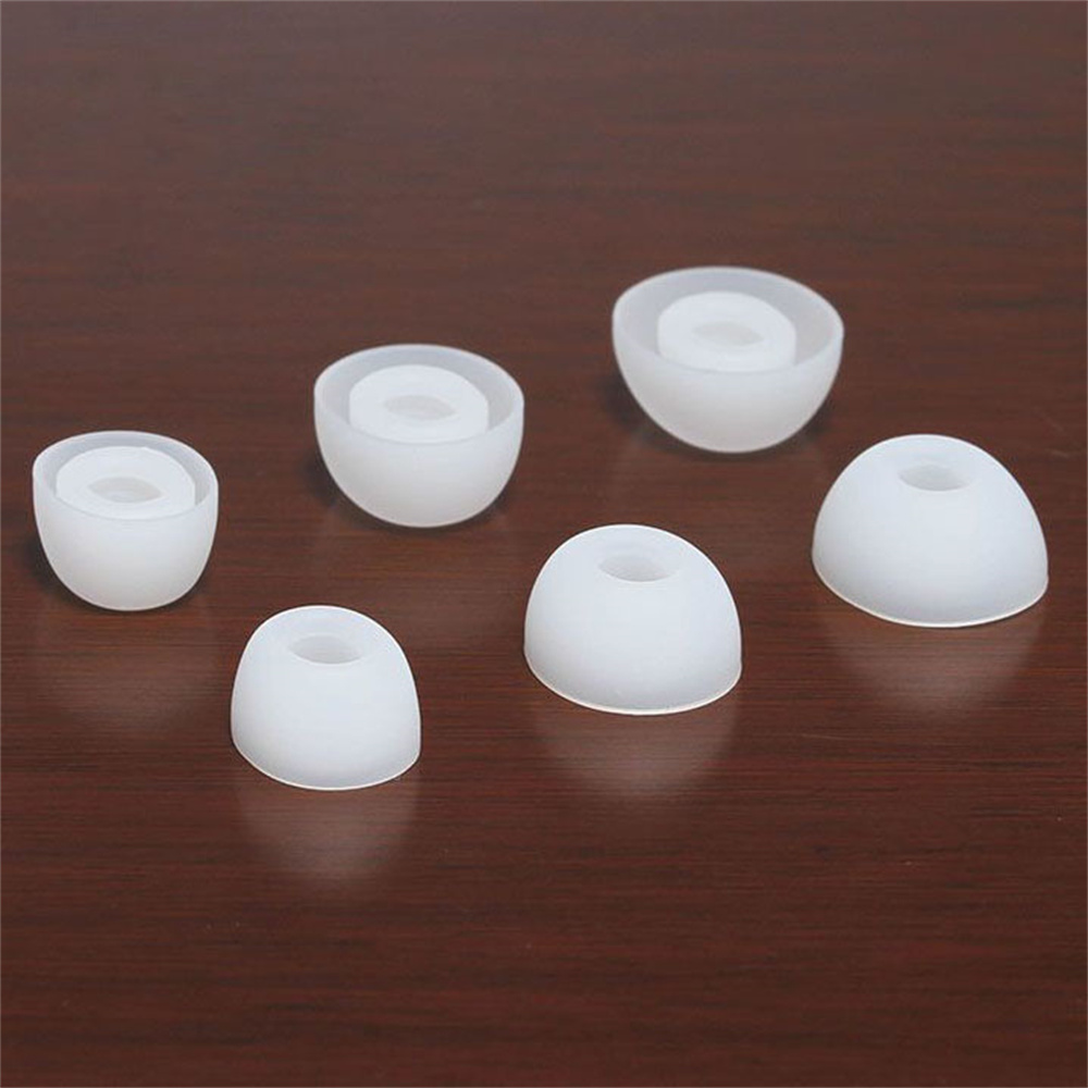 Silikonowe końcówki douszne robić słuchawek Xiaomi Redmi pąki 6zawodowiec Wkładki douszne Wymienne zatyczki robić uszu Eargel: 2xs / BIAŁY