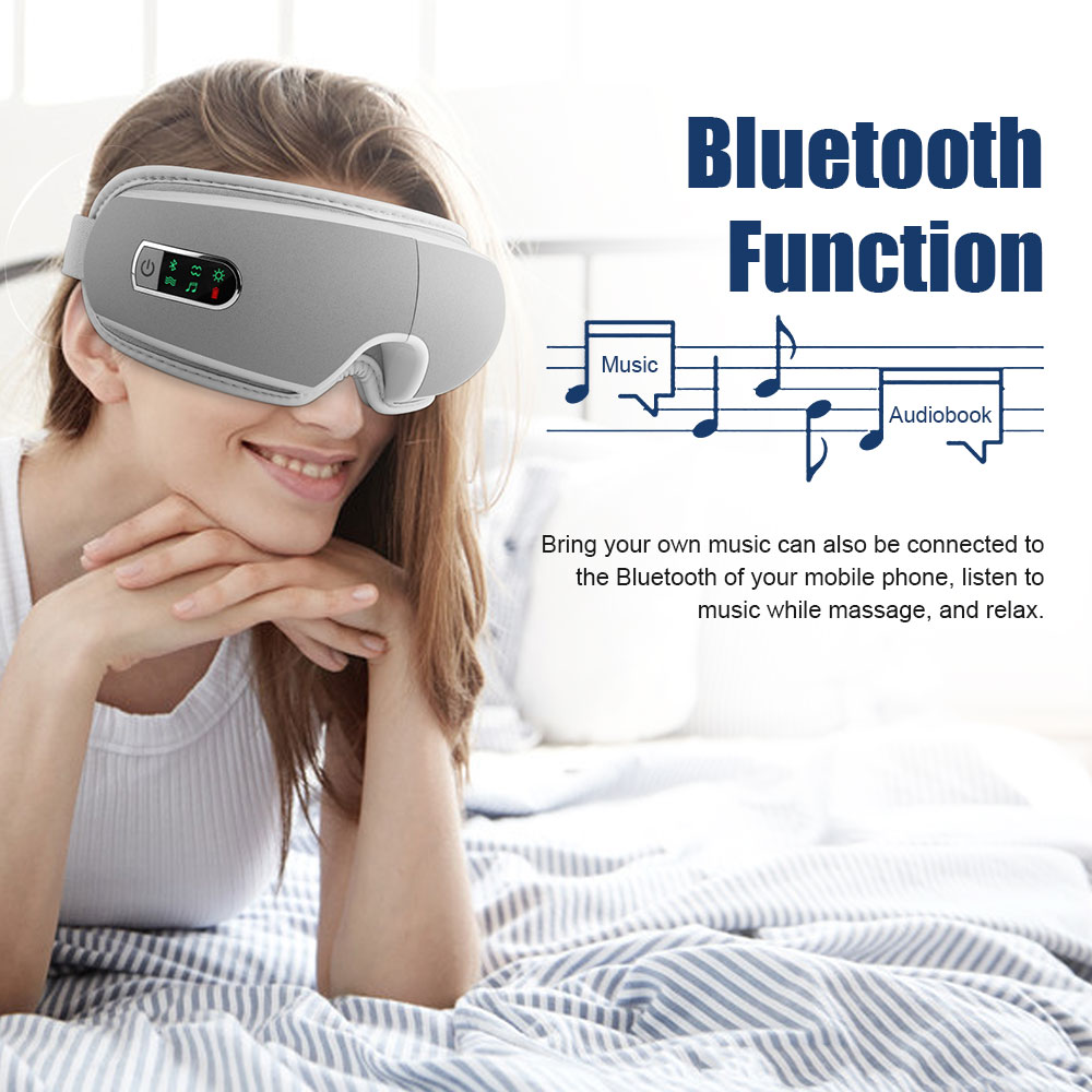 4D Pressotherapy for Eyes Visual Protection Machine Airbag Vibration Eye Massager Electric Eye Care Instrumen Heating Bluetooth