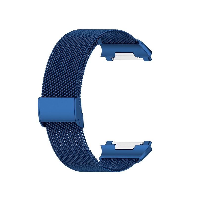 S/L Größe für Fitbit ionic Milanese Split Magnetische Edelstahl Band Smart Uhr Band Zubehör Armband Ersatz Band: Blue / Large