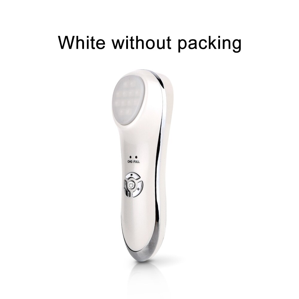 Aophia Schoonheid Instrument Led Photon Facial Huidverjonging Draai Rimpel Verwijderen Ultrasone Iontoforese Gezichtsverzorging Massager: white-nobox