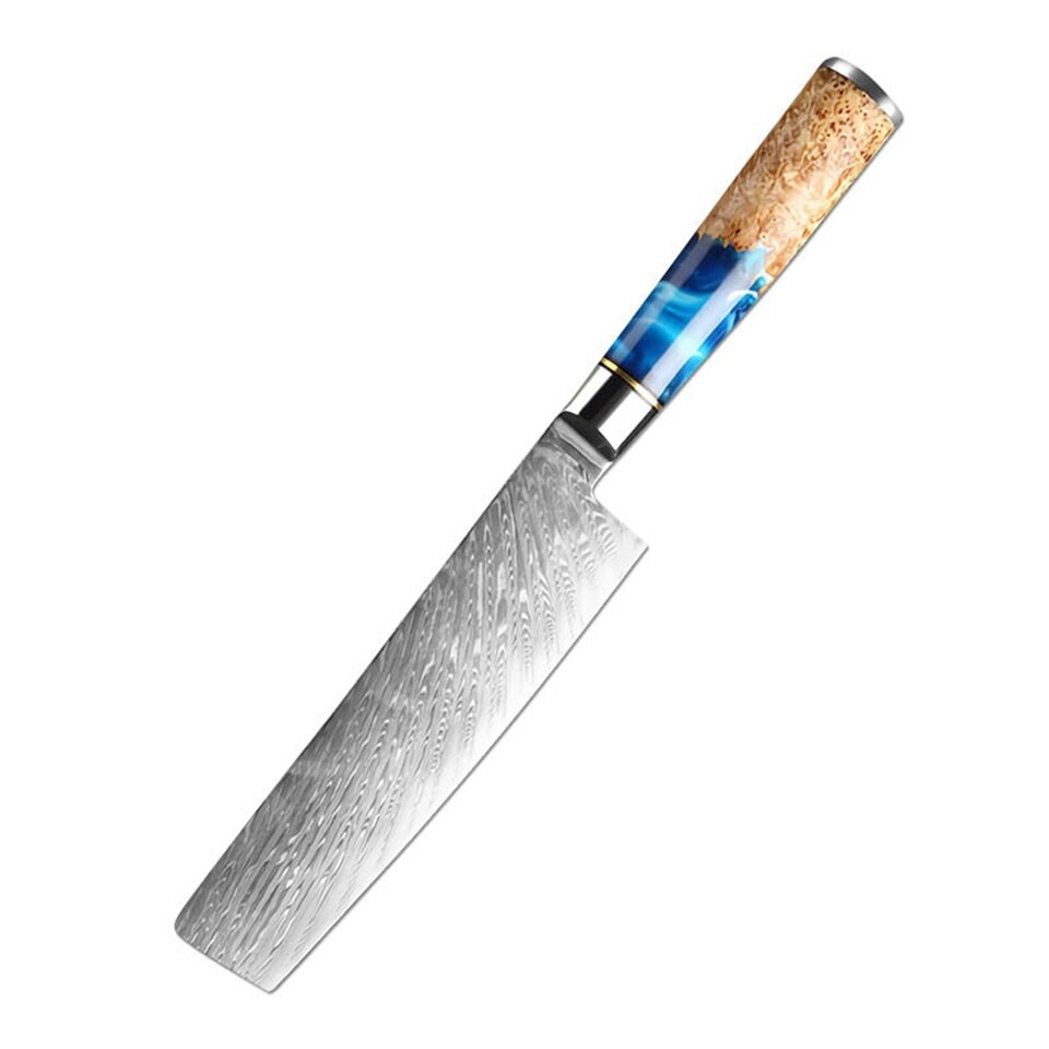 Kitchen Knives Set Chef Knife Damascus Steel High Carbon 9cr18 Cooking Set Forged Meat Cleaver Slicing Boning: Model A