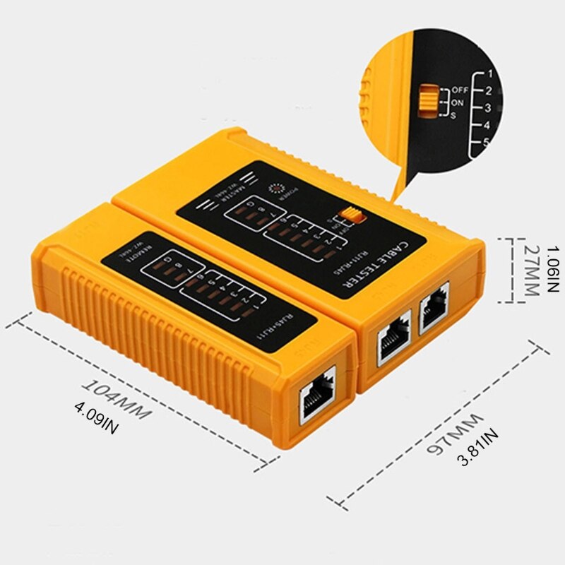 Multifunction Networks Cable Tester Line Measuring Instrument Portable Test Tool Electrical Instrumentation Network Analyzer