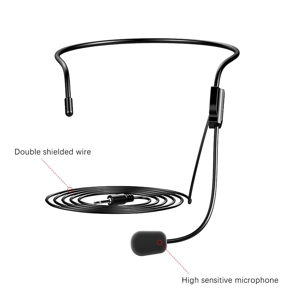 Bluetooth Voice Amplifier Wired Microphone Teacher Microphone Loudspesker with Loud and Clear Sound Amplifier for Instructor