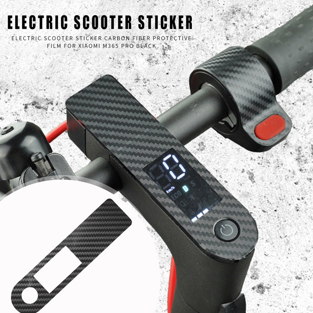 2pcs Carbon Fiber Accelerator Sticker Display Waterproof Protective Film Decals for M365 1S PRO PRO 2 Scooter