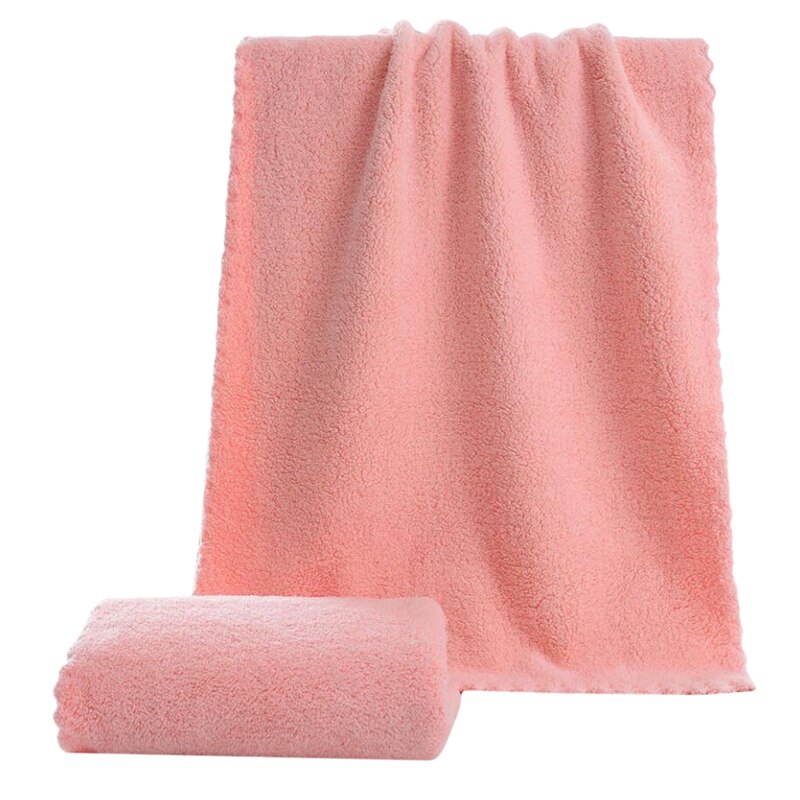 Superfine Fiber Soft Melange Child Towel Hand Towel Home Cleaning Face For Baby For Kids: Orange pink