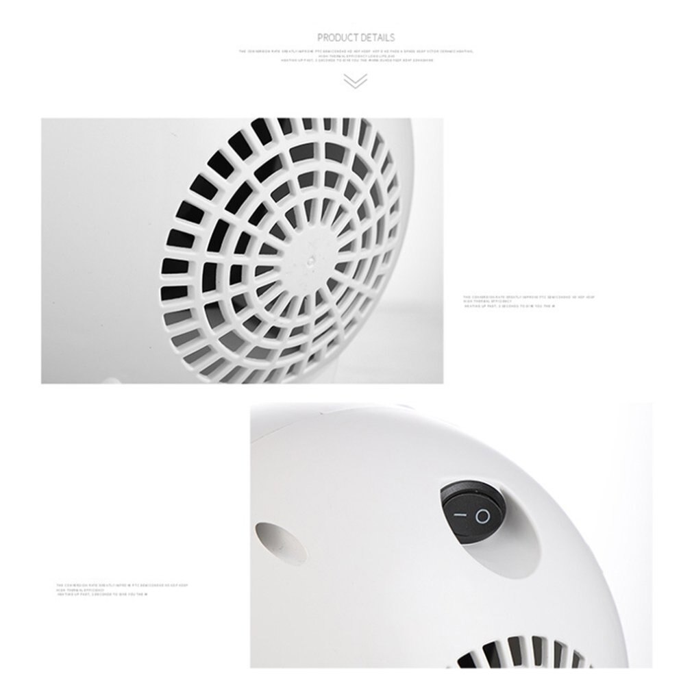 Small Fan Heater Electric Fan Heater Portable Fan Heating Space Heater Home Office Desktop Heating Warm Air Fan
