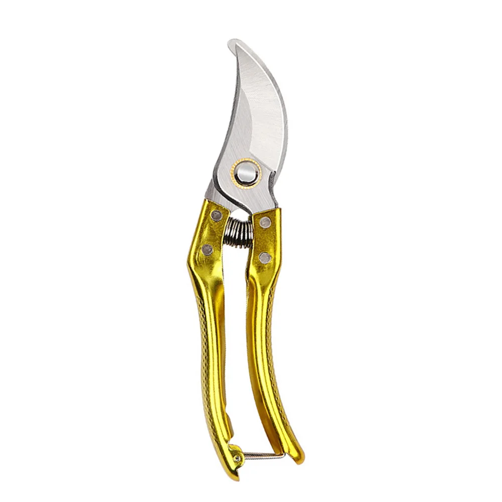 Garden Pruning Shears Plant Trim Horticulture Hand Pruner Shrub Garden Scissor Orchard Branch Shear Tools for Farm Garden Tools: Yellow