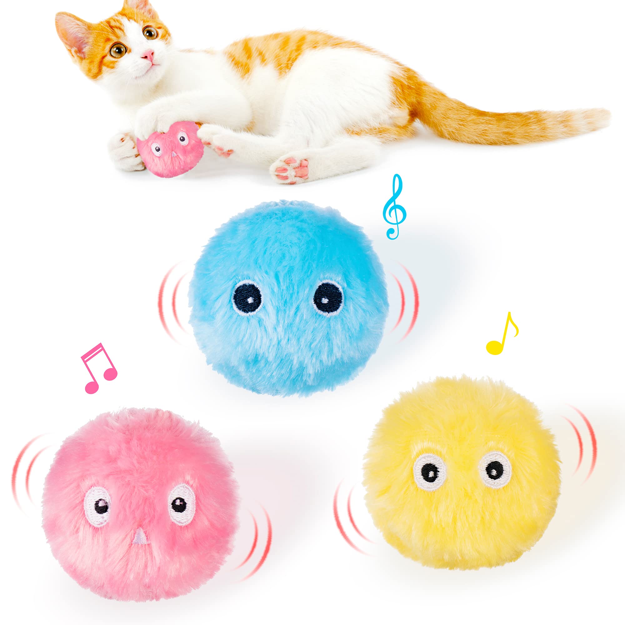 Pelota interactiva para mascota, juguete de adiestramiento para gatos, bola de juego para gatitos, productos de entrenamiento para mascotas