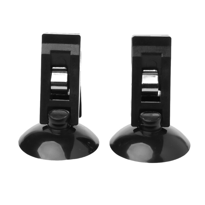 1 Pair Universal Car Windshield Parking Card Ticket Holder Clip Organizer w/Suction E7CA