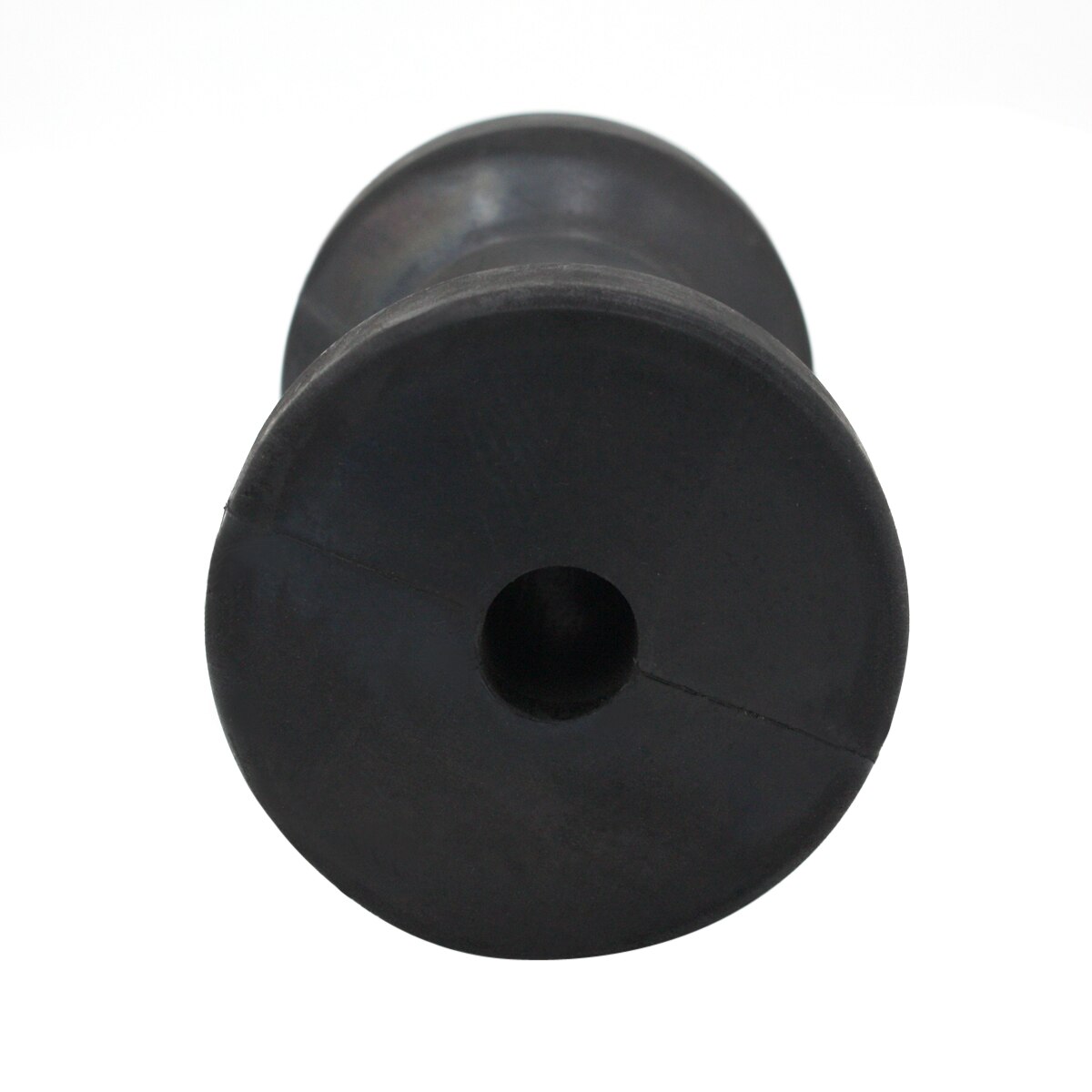 5 Inch Width Boat Trailer Black Molded Rubber Spool Roller - 5/8 Inch Hole