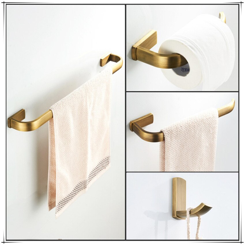 Antik brons finish badrum hårdvara set mantel krok handduk bar rack toalettpapper handduk hållare badrumstillbehör