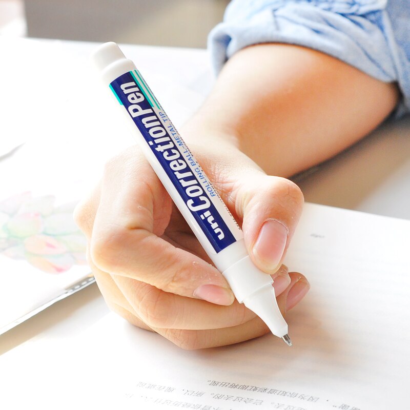 UNI Korrektur Stift 8 ml 1,0mm Flüssigkeit Rolling Ball Metall/Kunststoff Spitze Kapazität Große ungiftig Marker für Büro &amp; Schule Liefert