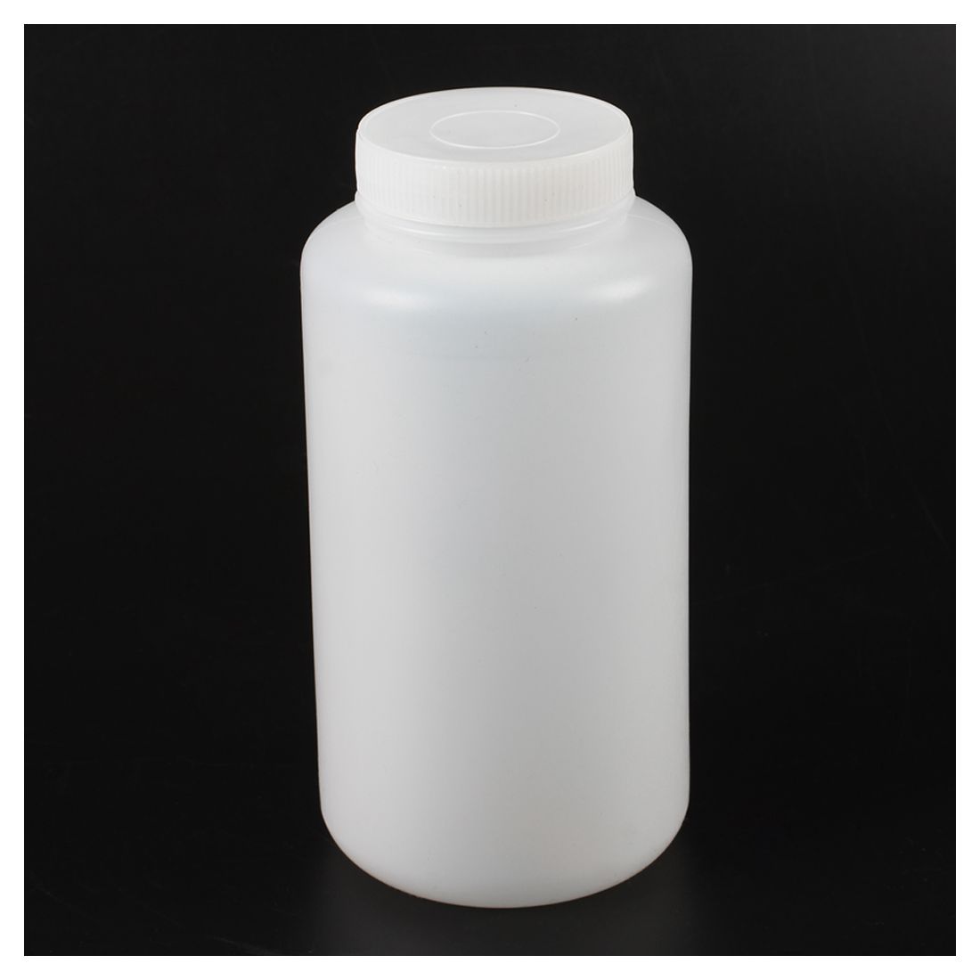 1000mL Laboratory Bottle With Cap Chemical Capacity Storage Bottle Plastic White Transparent Graduated Lab Bottle