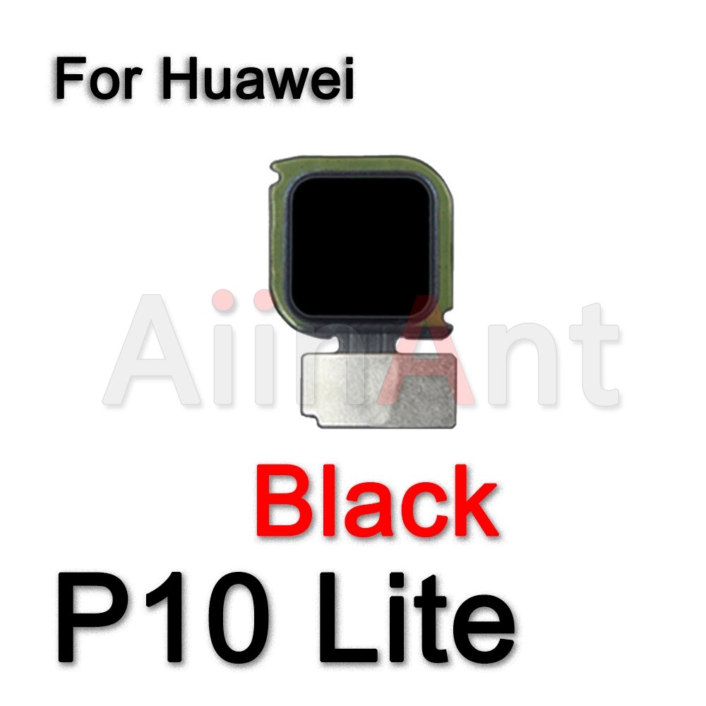 Câble flexible Original de capteur d'empreinte digitale de clé de bouton arrière à la maison pour Huawei P 10 20 30 P10 P20 P30 Lite: P10 Lite Black
