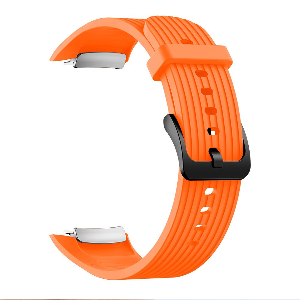 Für Samsung Galaxy Getriebe Fit2 Pro Uhr Band Handgelenk Armband Smartwatch für Getriebe Fit 2 SM-R36 Ersatz Silikon Armband Armband: Orange / L