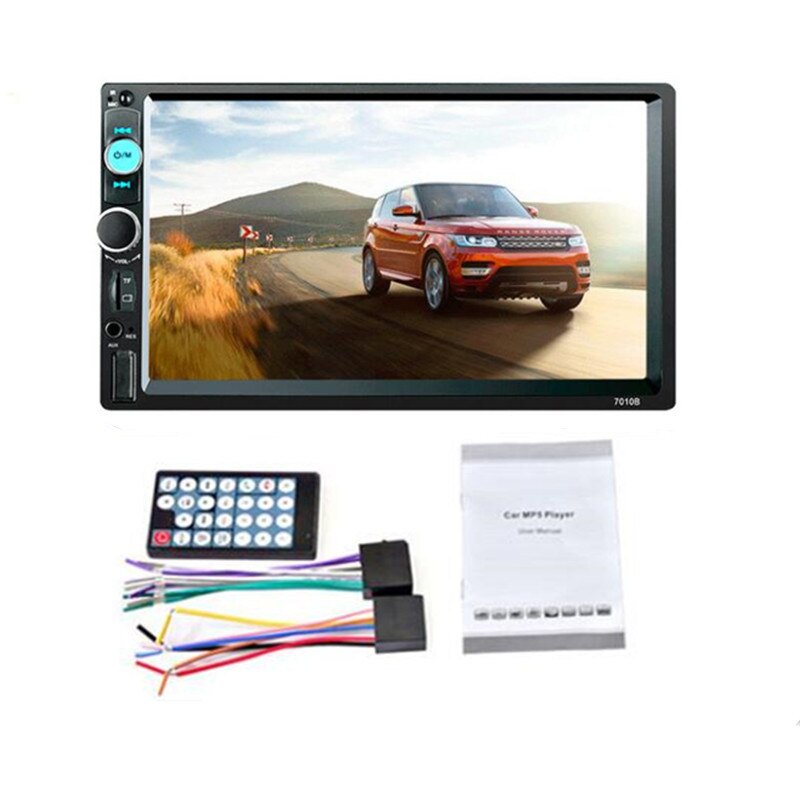 2din 7 Inch Touch Screen Car Radio Stereo Bluetooth MP5 Player FM Audio Receiver SD/USB/AUX Support Rearview Camera: Radio