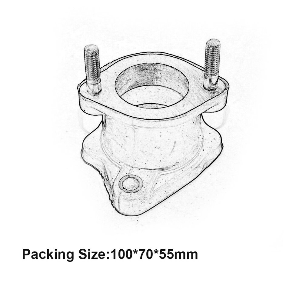 30mm Inlet Pipe Curve Intake Manifold Pipe For CG250 250cc ATV Quad Dirt Pit Bike Go Kart