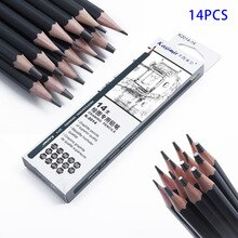 14Pcs Sketch Pencil Drawing 6H-12B Art Tools Kit For Artists Students Durable