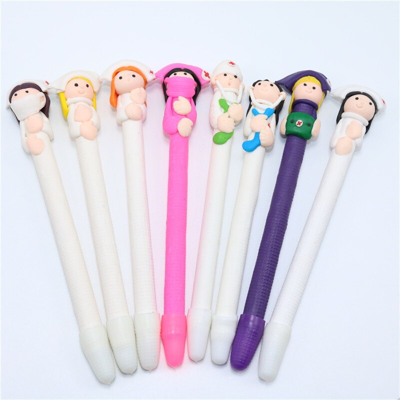 Stylo à bille pour infirmières, 80 pièces, petits , stylo de modélisation pour médecin, infirmière, papeterie de décoration créative, fournitures de bureau