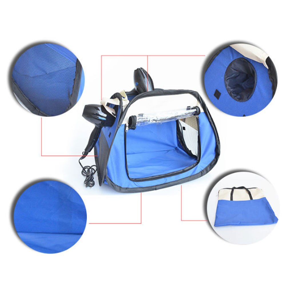 Pet Drying Box Portable Folding Dogs Bathing Drying Tent Dogs Hair Dryer Blow Box Grooming House Bag Pet Dry Room