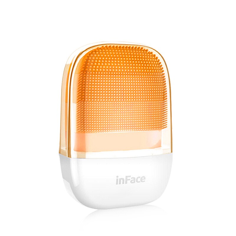 Xiaomi kæde inface smart sonic clean elektrisk dyb ansigtsrengøring massagebørste vask ansigtsplejerens genopladelig: Orange