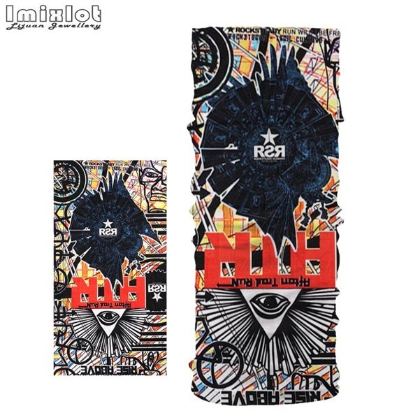 Multifunctionele Polyester Sjaals Gezicht Stofmasker Outdoor Sport Bandana Neck Gaiter Camping Fietsen Hoofddeksels Wandelen Magische Sjaal: E