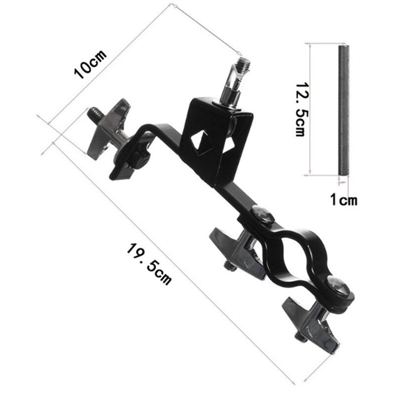 Naait-drum bevestigingsklem universele metalen clip houder windgong vaste verbinding klembeugel percussie-instrument onderdelen