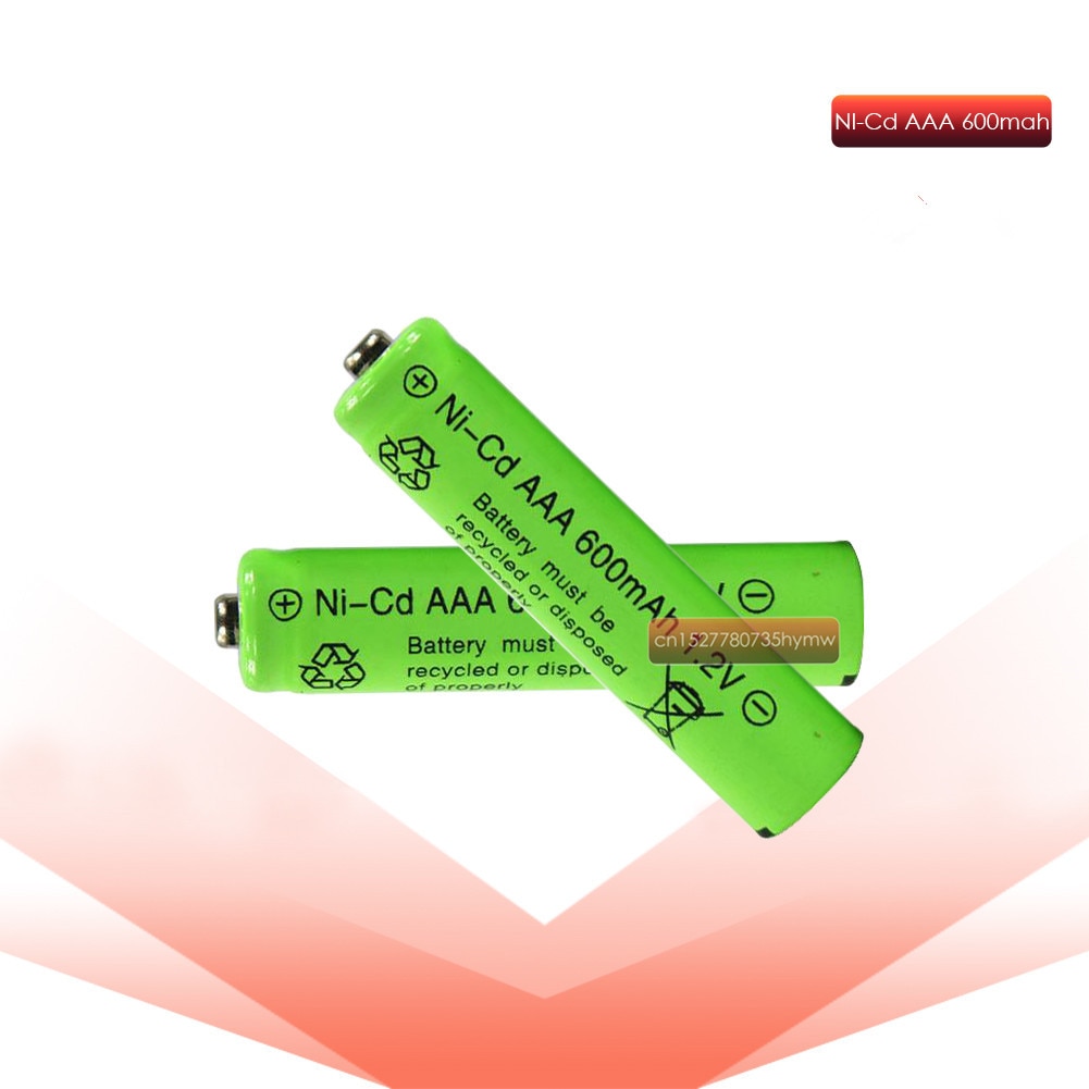 Bateria recarregável 1.2v ni-mh aaa de nimh das baterias 600mah dos pces 1.2v ni-mh aaa para ues elétricos do brinquedo rc do carro do controle remoto 2/4