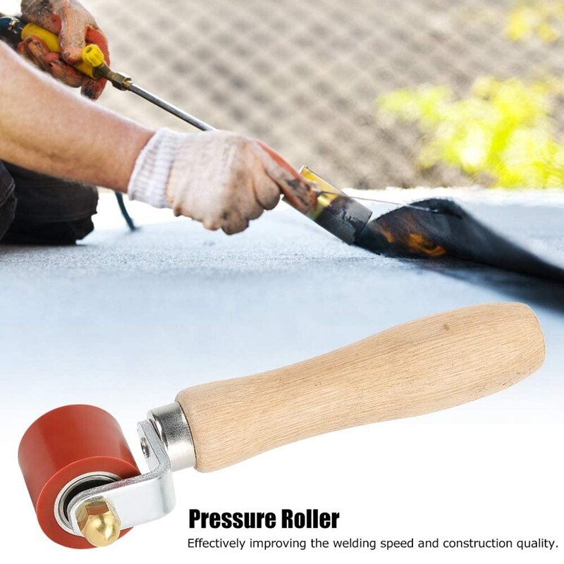 Hand Pressure Roller 28Mm Silicone Pressure Roller Rolle For PVC/TPO/EPDM Roofing Tools Flooring Tools Welding Tool