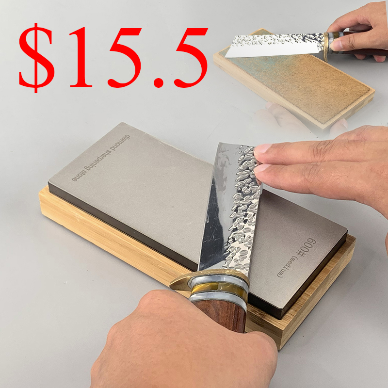 600 2000# Sharpening Stone Double-sided Diamond Plate Whetstone Set Sharpen Grinder Knife sharpener Polishing Paste