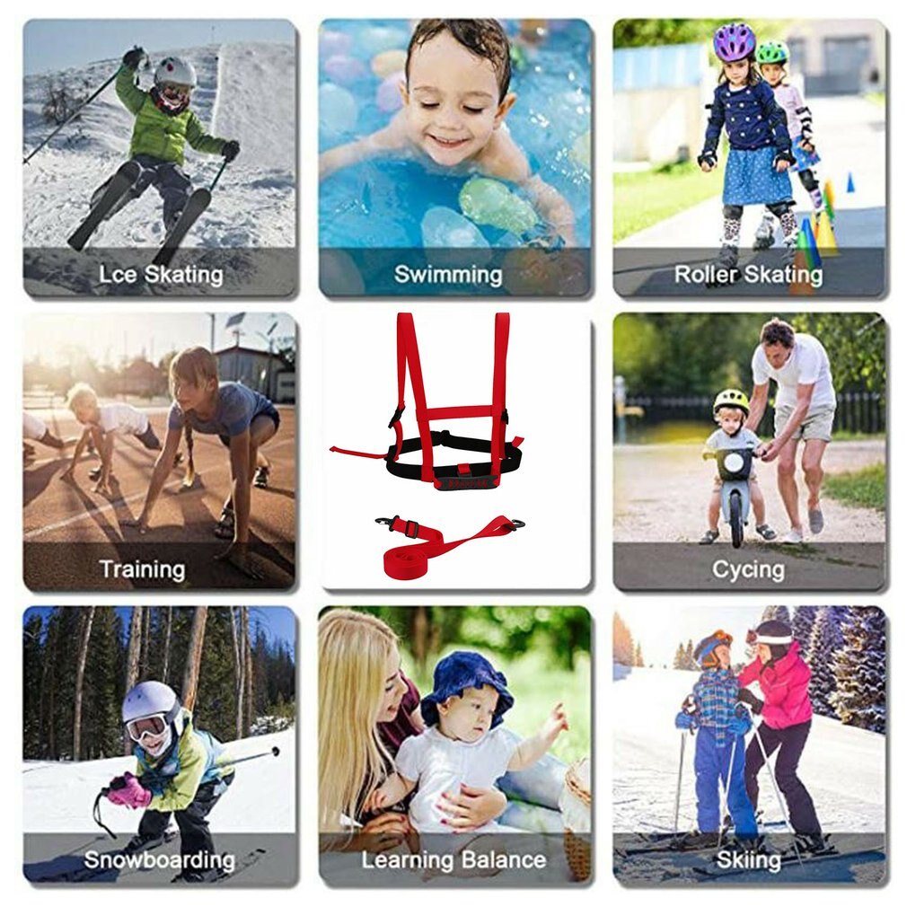 Winter Ski Training Riem Winter Polar Fleece Waterdichte Fitnessapparatuur Schaatsen Ski Training Harnas Veiligheid Schouderriem