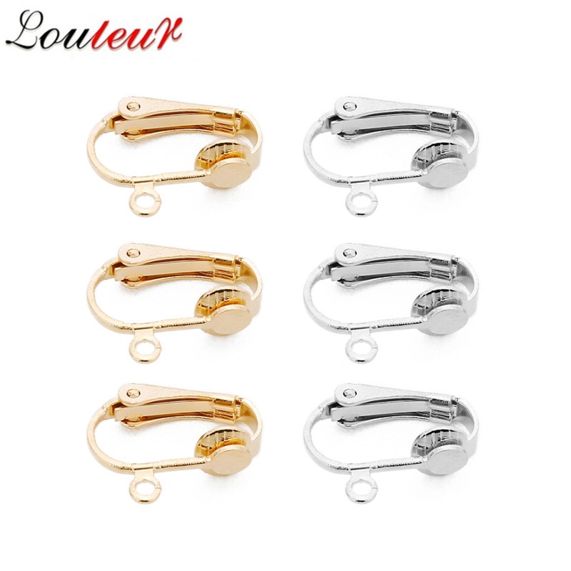 LOULEUR 20pcs 13.5*16.5mm No Pierced Non-piercing Earcuff Ear U Shape Clip-on Clip Earrings For Women Jewelry
