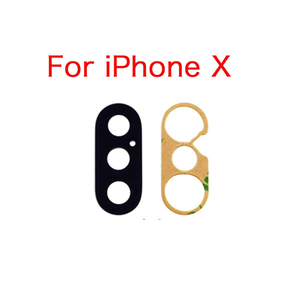 for Apple iPhone X XS Max XR Replacement Rear Glass Back Camera Lens Part And 3m Adhesive: Pink