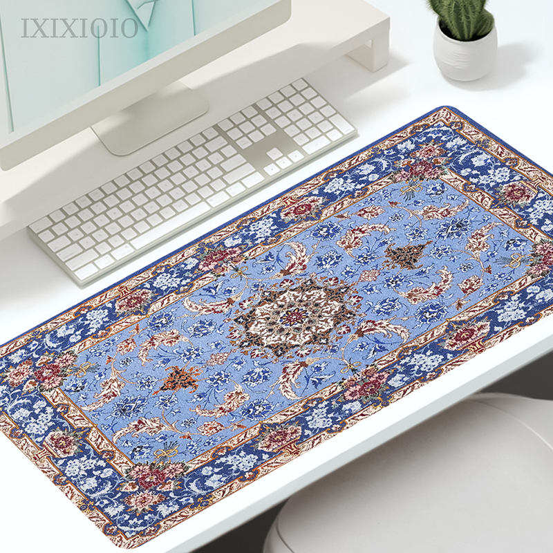 Beautiful Persian Mouse Pad Gaming XL Large HD Home Mousepad XXL Desk Mats Non-Slip Carpet PC Desktop Mouse Pad: 40x30 cm / BEAN PASTE
