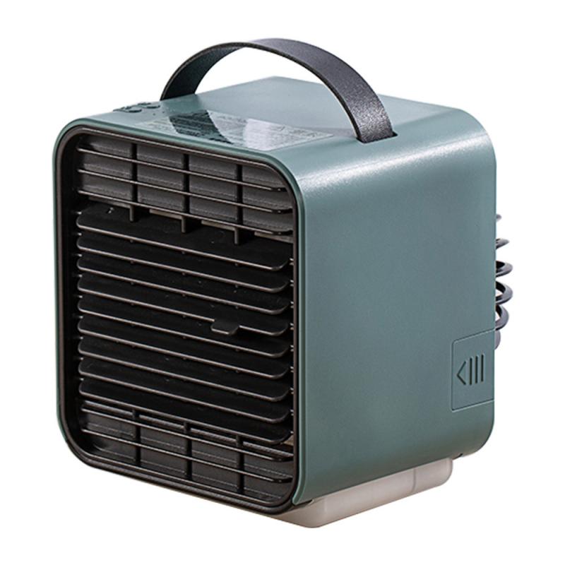 Mini Home Air Conditioner Fan Humidifier Purifier USB Cooling Home Portable Desk Fan Cooler Quiet Air Cooler Fan With Water Tank: blue