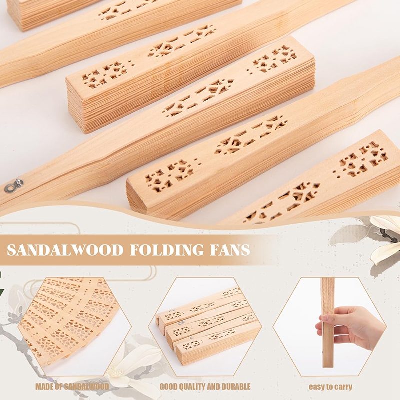Abanico plegable de madera, decoración de mano, abanico de bambú antiguo para danza femenina, abanicos plegables, abanico de madera tallado hueco, artesanías