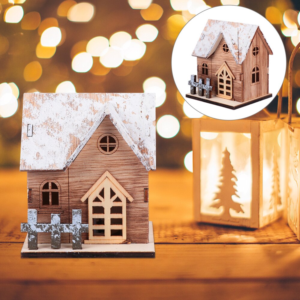 1 Pc Duurzaam Creatieve Decoratieve Opknoping Hanger Houten Ornament Voor Kantoor Winkel Thuis Mall: House pattern A