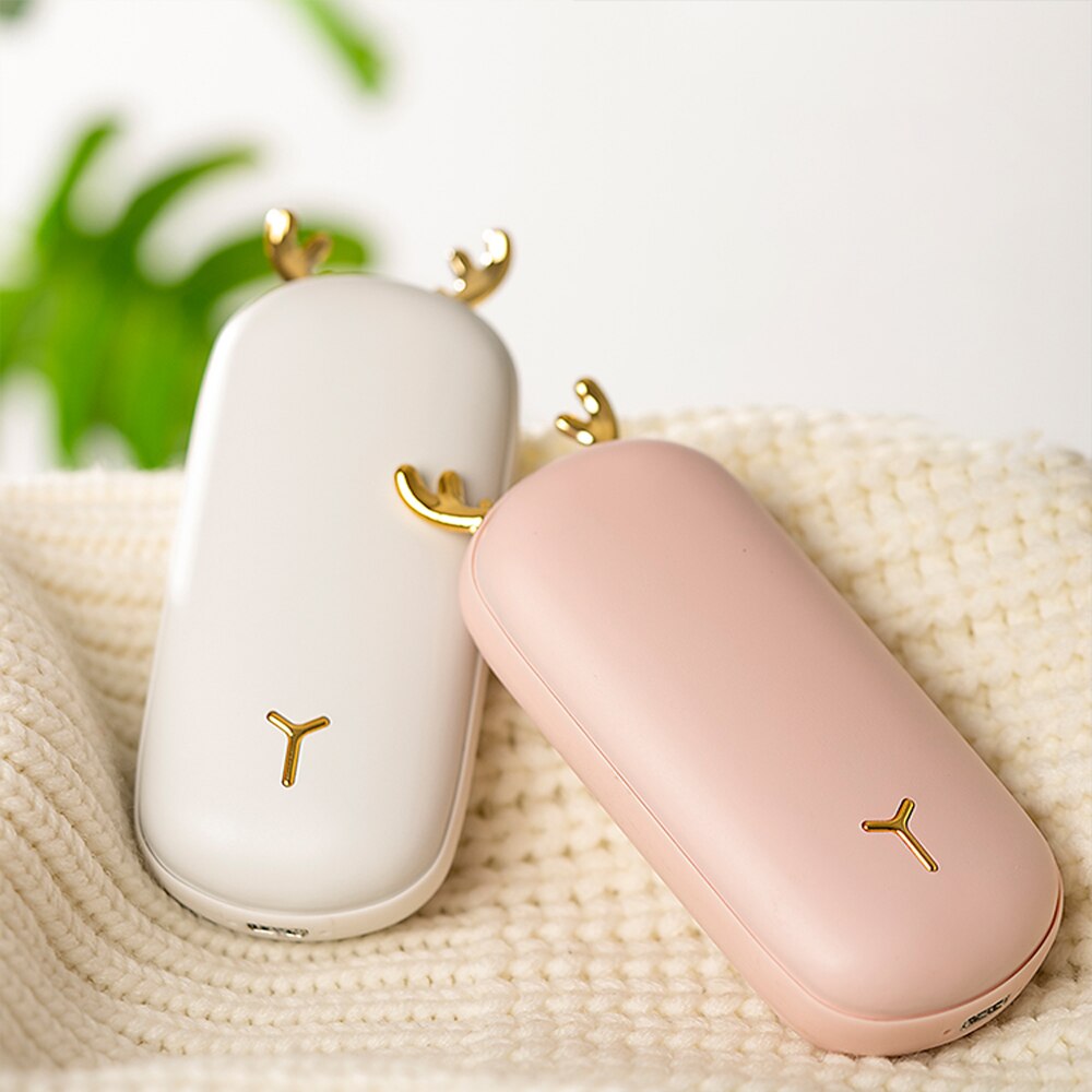 hand warmer digital display double-sided temperature control hand warming heater usb charging pocket warmer