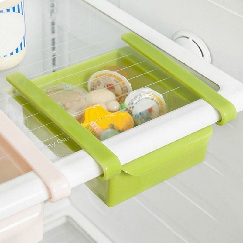 Pull-out Kitchen Refrigerator Freezer Space Saver Storage Rack Storage Rack Shelf Storage Container