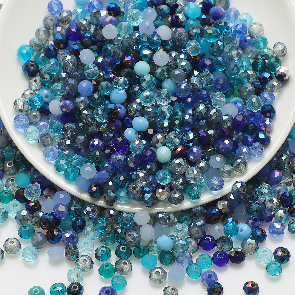 2 3 4 6 8mm cuentas de cristal Rondelle checas mezcladas cuentas de vidrio facetadas cuentas espaciadoras sueltas para fabricación de joyería DIY pulsera collar