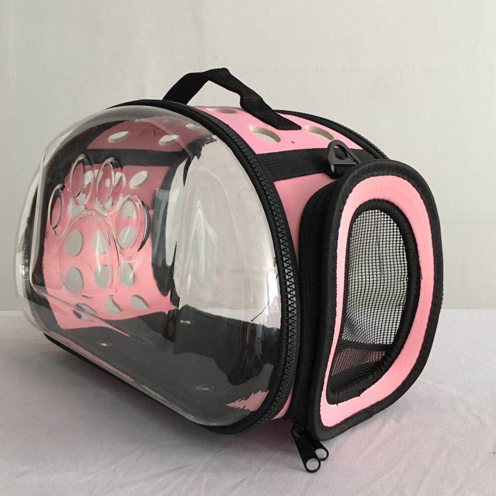 Transparante Pet Tas Mode Kat Tas Andreaskruis Huisdier Out Bag Opvouwbare Wasbare Vier Seizoenen Universele Comfortabele En Ruime: pink