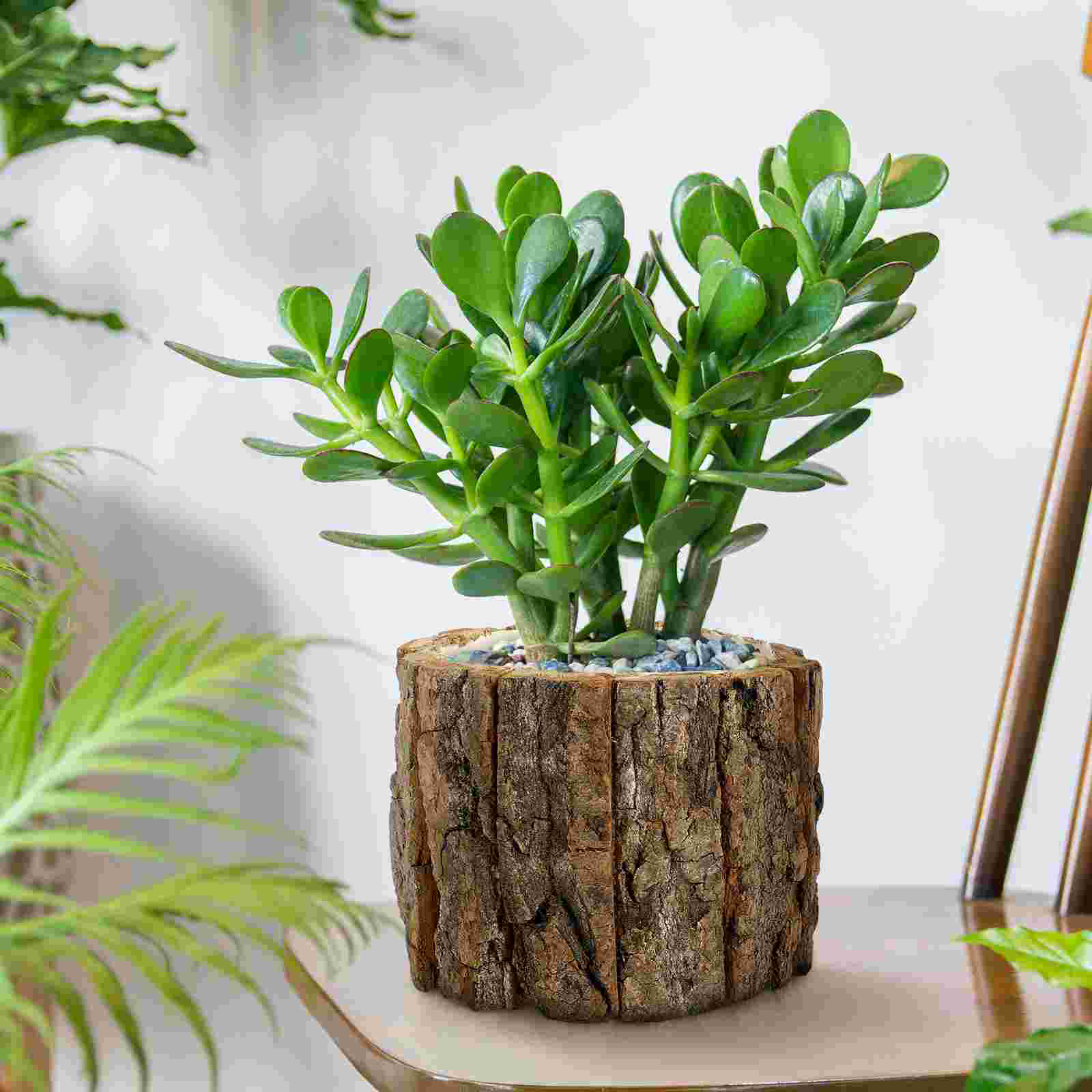 Rustic Waterproof Flower Bucket Plant Pots Small Flower Pots Wood Flower Pots Planter Pots Barrel Planters Home