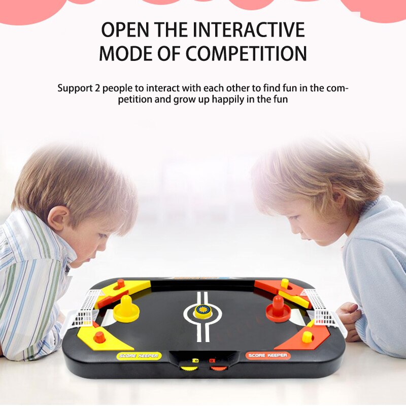 2 in 1 mini aria hockey Gioco Da Tavolo Scrivania Battaglia hockey Su Ghiaccio impostato di Giochi Del Capretto Educativo Interattivo Giocattolo per I Bambini casa Gioco Da Tavolo
